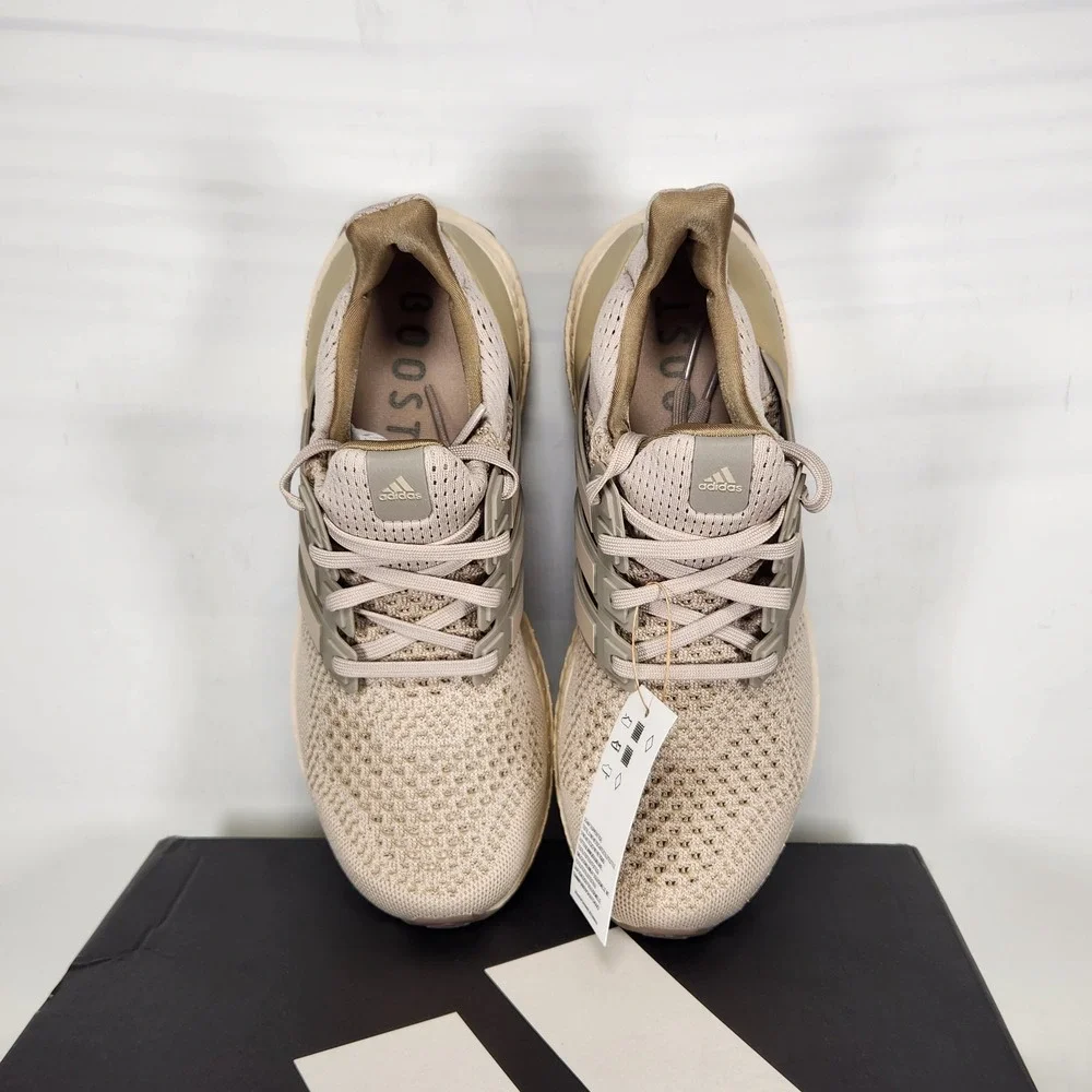 Adidas Ultraboost 1.0 Running Shoes Men Size 8.5 Wonder Beige Gum Primeknit
